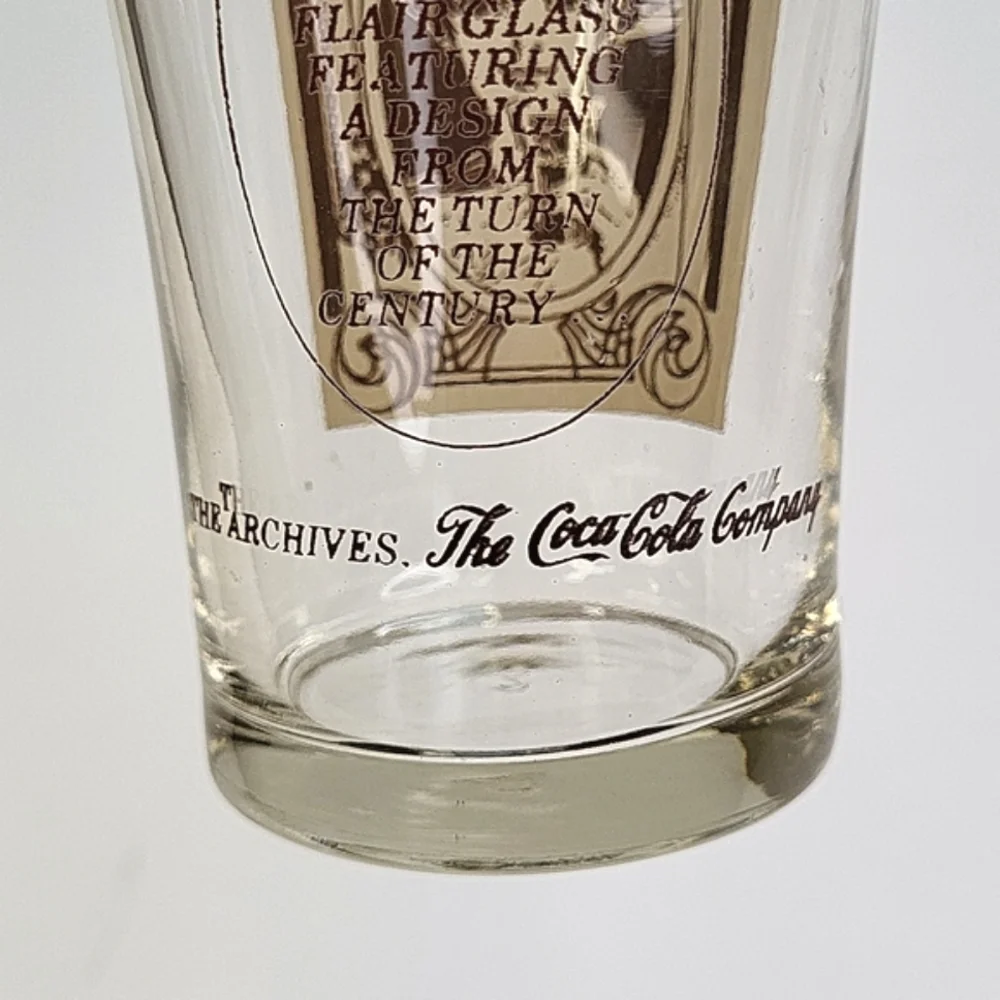 🪷3/$20🪷 EUC Vintage  Coke Coca Cola Flair Glass Victorian Lady 16oz No Cracks
